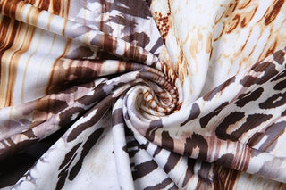 Hollow out snakeskin print halter self tie cut out maxi dress