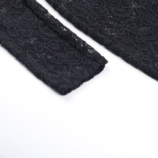 Lace long sleeve hollow out cross front cut out maxi dress