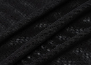 Off shoulder mesh backless maxi dress