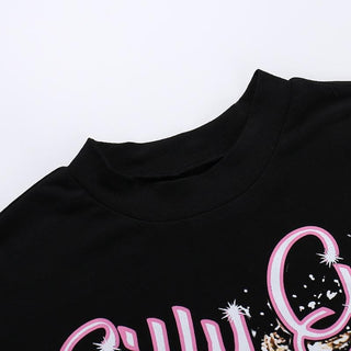 Sleeveless crewneck print top