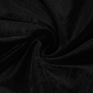 Off shoulder long flared sleeve velvet mini dress