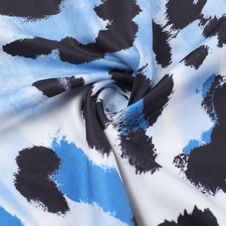 Leopard print halter mini dress