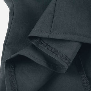 Square neck lace hem button ruched backless top