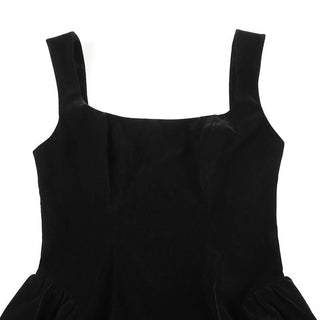 Square neck velvet zip-up cami mini dress