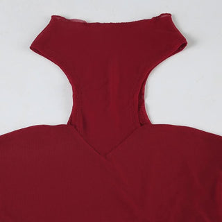 Crewneck mesh solid button bodysuit