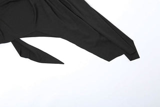 Irregular backless solid tube midi dress