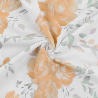 Mesh cowl neck flower print spaghetti strap midi dress