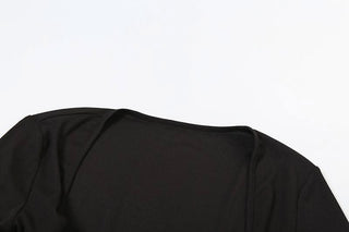 Long sleeve sweetheart neck shrug 2 piece hollow out cut out maxi dress