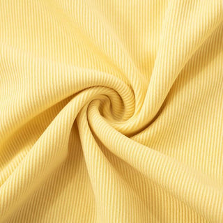 High neck long flared sleeve ruched ribbed solid top