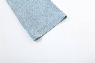 Halter long sleeve self tie beaded top