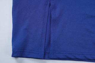 Halter u neck slit solid backless mini dress