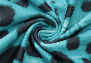 Leopard print cowl neck cross back cami maxi dress