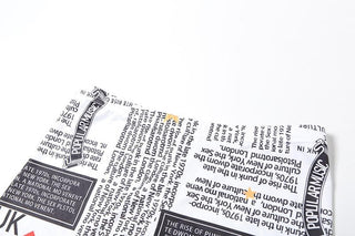 Letter print low cut backless pant set