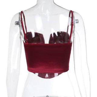 Satin v neck backless solid cami top