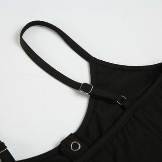 Leopard print u neck glitter button cami bodysuit