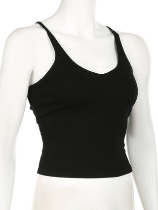 U neck backless o ring cross back top