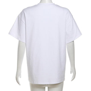 Short sleeve crewneck print top