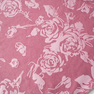 Lace hem v neck flower print velvet maxi dress