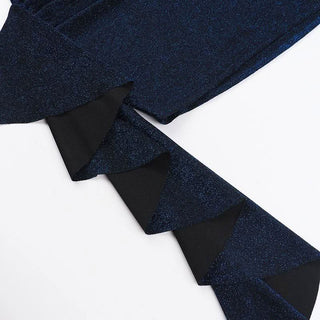 Ruched ruffle irregular backless tube mini dress