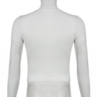 Short sleeve crewneck cats print top