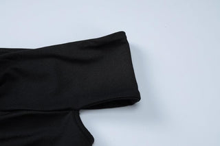 Short sleeve off shoulder ruched top