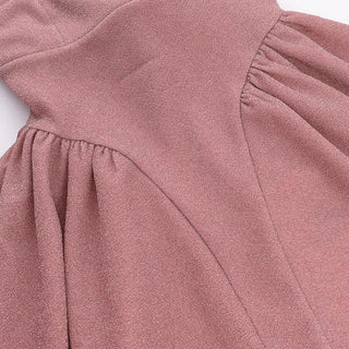 Square neck bowknot stitch backless cami mini dress