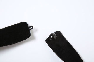 Sweetheart pattern gloves velvet mini dress