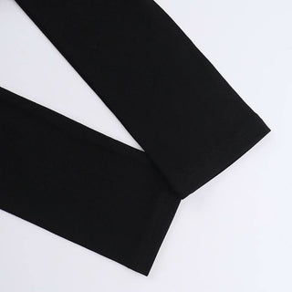 Halter long sleeve button self tie top