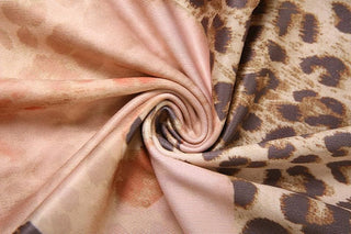 Leopard print u neck backless slit cami maxi dress