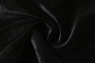 Halter velvet flower applique backless top
