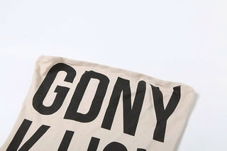 Gloves letter print tube mini dress