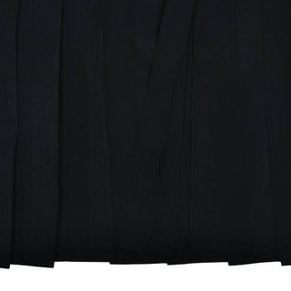 Sleeveless turnover collar button pleated maxi skirt set