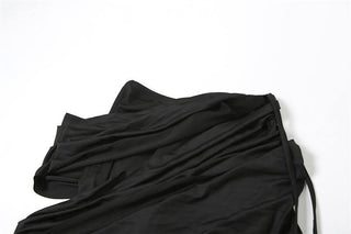 Cap sleeve ruched solid pant set-final-sale