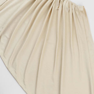 Ruched irregular hollow out solid tube cut out maxi dress