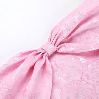 Off shoulder bowknot zip-up lace mini dress