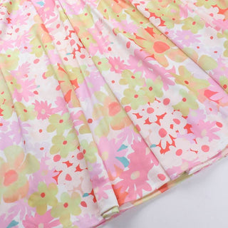 Ruched flower print backless tube maxi dress