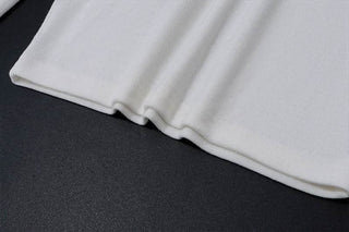 Off shoulder long sleeve knitted solid top