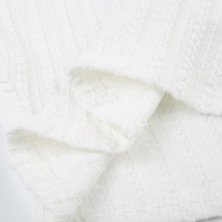 Textured bowknot ruched bowknot tube crop top