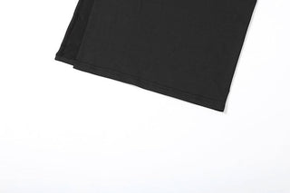 One shoulder hollow out high slit irregular cut out maxi dress