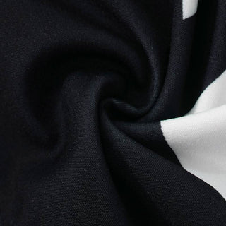 Turnover collar zip-up contrast sports pants set