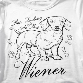 Crew neck short sleeve dog print crop top