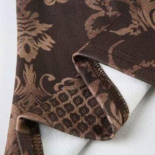 Print contrast backless tube top