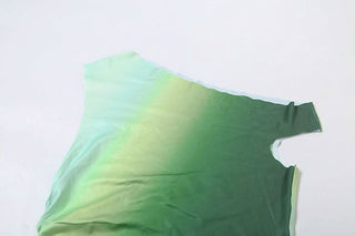 Off shoulder gradient ruched mini dress