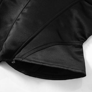 V neck corset lace up hollow out cut out top