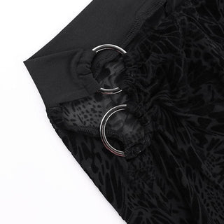 O ring bustier lace up see through tube pant set