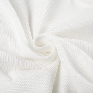 Crewneck bowknot ribbed sleeveless tank top