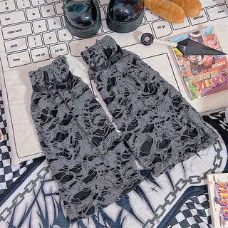 Hollow out cross decor leg warmer gloves