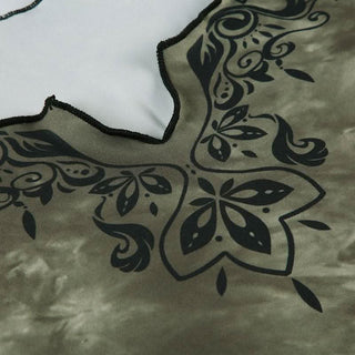 Long sleeve tie dye crop top