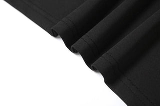 Ruched hollow out crewneck solid cut out maxi dress