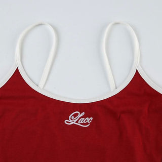 U neck embroidery cami short pant set